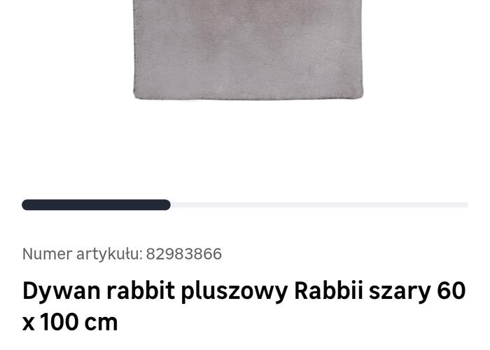 Grajewo ogłoszenia: Sprzedam dwa dywany rabbit pluszowe Rabbi szare 60x100. Sprzedam za...